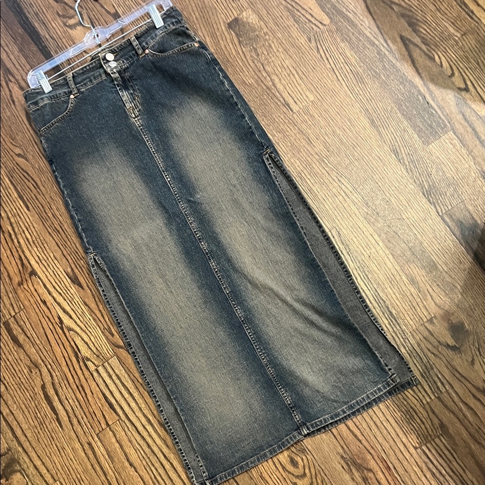 Paris Blues “Soulmate” Denim Maxi Skirt